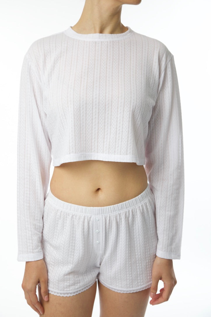 Maeve Tuscany Crop Long Sleeve T-Shirt