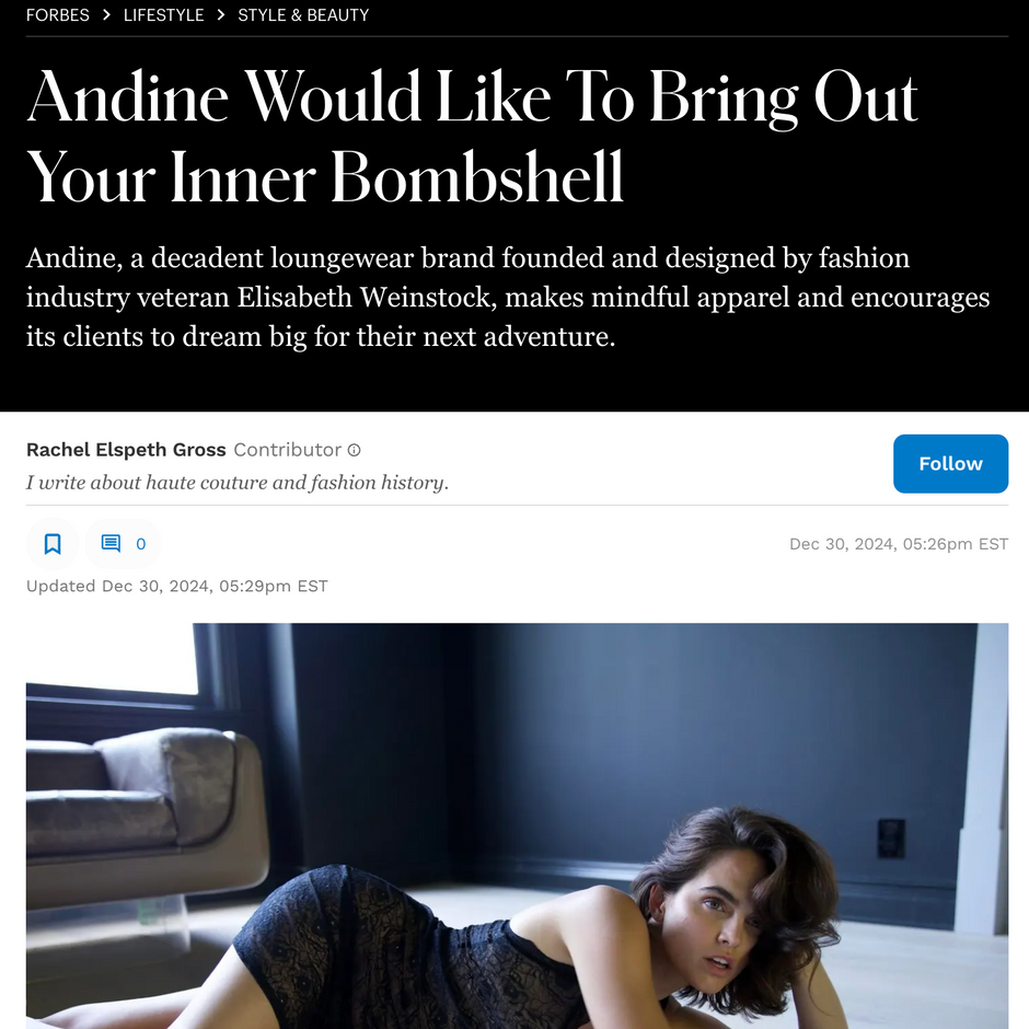 Elisabeth Weinstock was Interviewed by Forbes!!