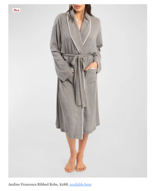 The Francesca Geneva Robe gets a shoutout on Fashionista!