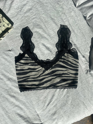 Colette Hacci Zebra Crop Tank