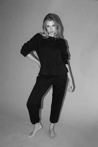 Seraphina Brushed Long Sleeve Boxy Tee