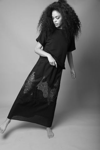Sabine Graphic Skirt - Andine